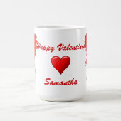 Gotische Skelette und Liebe Herzstück Valentine Tasse (Mittel)