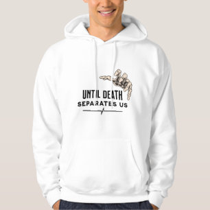 Gotische Skeletthand - Bis der Tod uns trennt Hoodie