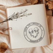 Gotische Skulls dunkel aus der Bibliothek des Buch