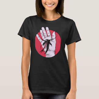 Gotische sonderbare Creepy Handbeißendes T-Shirt