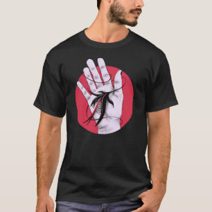 Gotische sonderbare Creepy Kunst-Handbeißendes T-Shirt