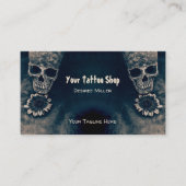 Gotische Sonnenblume Vintag antiken Stil Visitenkarte (Vorderseite)