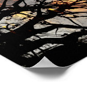 Gotische Sonnenterrasse Herbstliche Spiegelungen K Poster (Ecke)