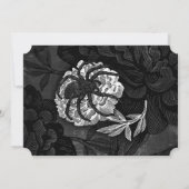 Gotische Spinne auf der Blume Save The Date (Rückseite)