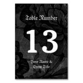 Gotische Spinne auf der Blume Tischnummer (Vorderseite)