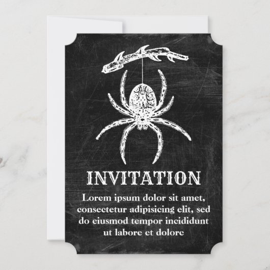 Gotische Spinne aus der Einladung (Vorderseite)