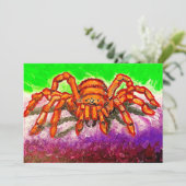 gotische Spinnenkunst Feiertagskarte (Stehend Vorderseite)