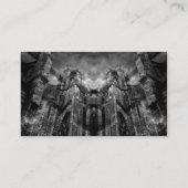 Gotische Spukkathedrale Illusion Visitenkarte (Rückseite)