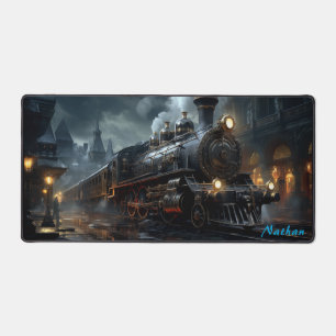 Gotische Steampunk-Eisenbahn für Fantasy-Liebhaber Schreibtischunterlage