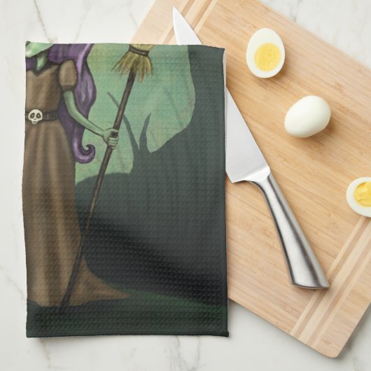 Gotische Steampunk Hexe Handtuch (Viertel Falte)