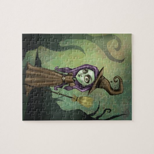 Gotische Steampunk Hexe Puzzle (Horizontal)