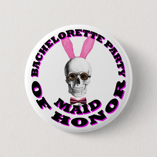 Gotische Steampunk Trauzeugin Button (Vorderseite)