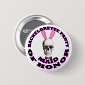 Gotische Steampunk Trauzeugin Button (Vorne & Hinten)