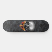 Gotische Stille der Skulls, Dunkel Skateboard (Horizontal)