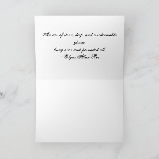 Gotische Tageskarte "Nachtglühen" Karte (Innenseite)