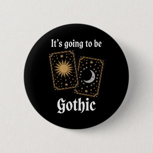 Gotische Tarot-Karten Fortune Mittelalterliche Lit Button