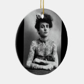 Gotische tätowierte Dame und Stammes- Keramik Ornament (Rechts)