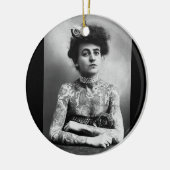 Gotische tätowierte Dame und Stammes- Keramik Ornament (Links)