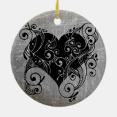 Gotische tätowierte Dame und Stammes- Keramik Ornament (Hinten)