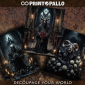 Gotische Tierdämonen bringen dir Blume Geschenkpapier Set