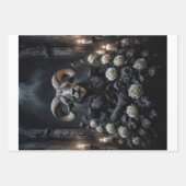 Gotische Tierdämonen bringen dir Blume Geschenkpapier Set (Vorderseite 2)