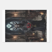 Gotische Tierdämonen bringen dir Blume Geschenkpapier Set (Vorderseite)