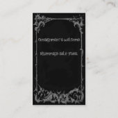 Gotische Träume Visitenkarte (Rückseite)