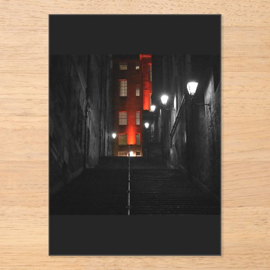 Gotische Treppe Acryleinladungen (Vorderseite)
