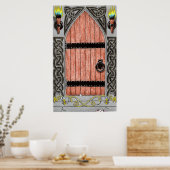 gotische Tür (Farbe) Poster (Küche)