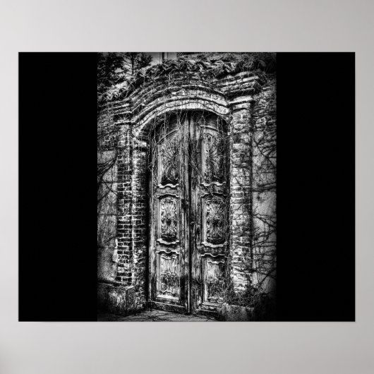 Gotische Tür Poster (Vorne)