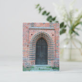 Gotische Tür Postkarte (Stehend Vorderseite)