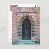 Gotische Tür Postkarte (Vorne/Hinten)