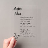Gotische Typografie Acryleinladungen (Insitu (Handheld))