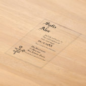 Gotische Typografie Acryleinladungen (Ablage )