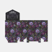 Gotische und moody Lila Blumenhochzeit Geschenkschachtel (Ungefaltet)