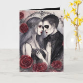 Gotische Valentine Karte (Gelbe Blume)