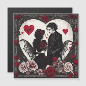 Gotische Valentine Magnetkarte (Vorne/Hinten)