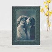 Gotische Vampire in Liebe - Sie sind einfach köstl Karte (Gelbe Blume)