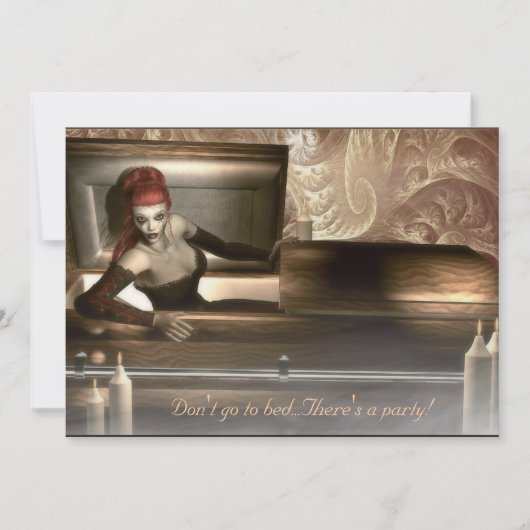 Gotische Vampire-Party Einladung (Vorderseite)