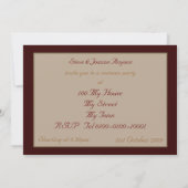 Gotische Vampire-Party Einladung (Rückseite)