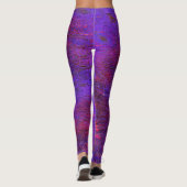 Gotische Veilchen bis rot vergrößertes Leder mit F Leggings (Rückseite)