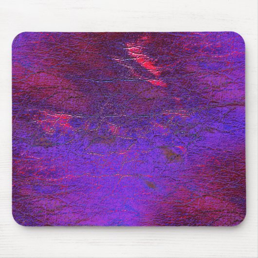 Gotische Veilchen bis rot vergrößertes Leder mit F Mousepad (Vorne)