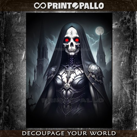 Gotische verfluchte Todesnadel - Seidenpapier