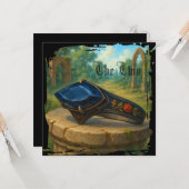 Gotische Verlobung Karte (Vorderseite/Rückseite Beispiel)