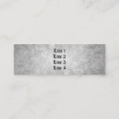 Gotische Viktorianische Fledermaus mit Wirbel eleg Mini Visitenkarte (Rückseite)