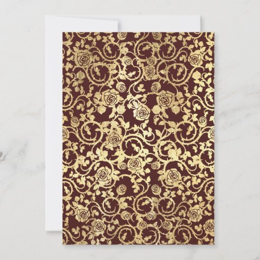 Gotische Viktorianische Hochzeit Einladung (Rückseite)