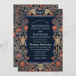 Gotische Viktorianische Hochzeit Einladung