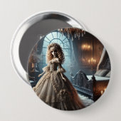 Gotische Viktorianische Puppe - verzauberte Dunkel Button (Vorne & Hinten)