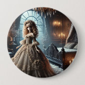 Gotische Viktorianische Puppe - verzauberte Dunkel Button (Vorderseite)