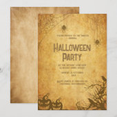 gotische Vintage Gaumenfreude Einladung (Vorne/Hinten)